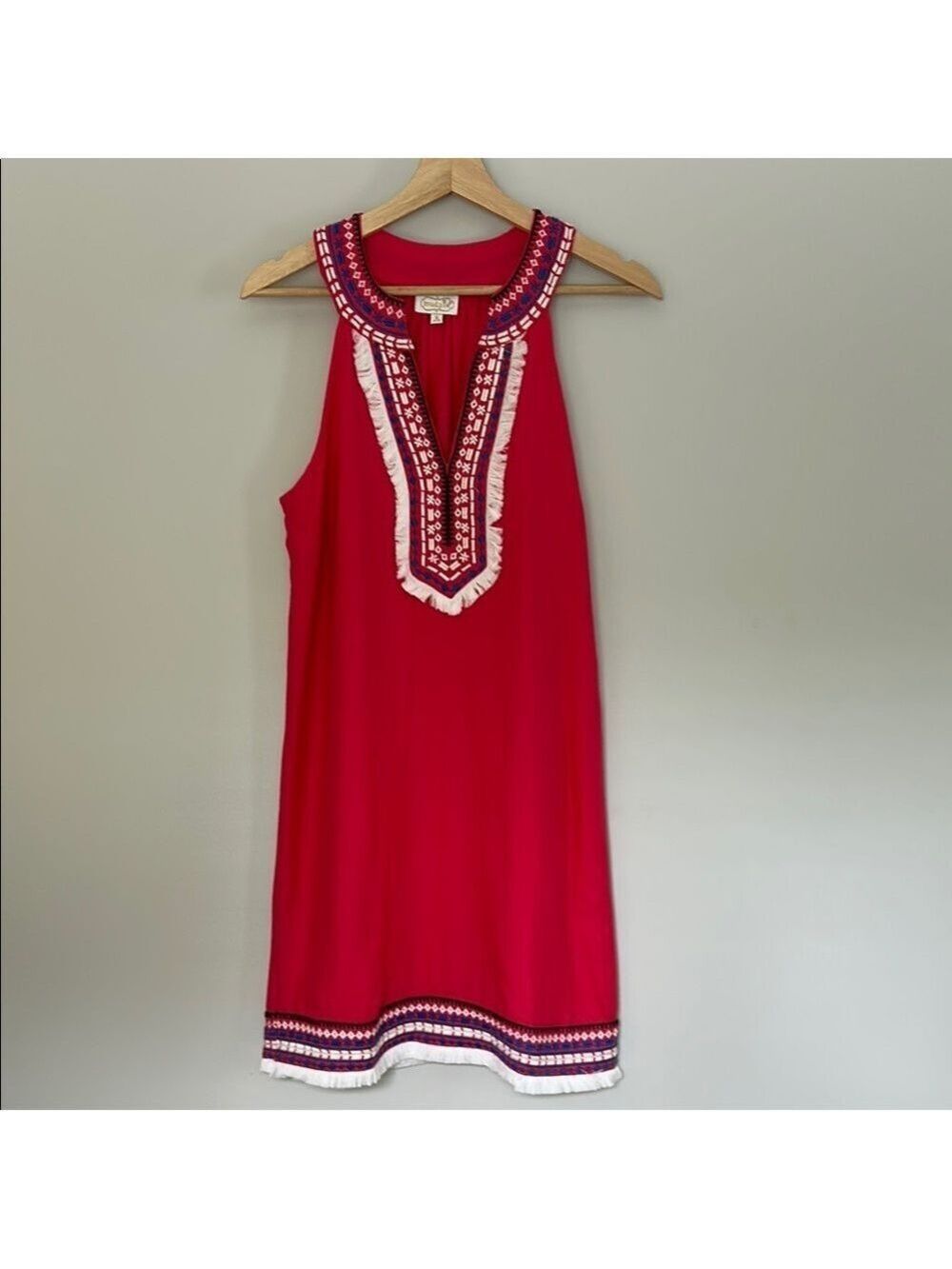 Mud Pie Sleeveless Embroidered Dress